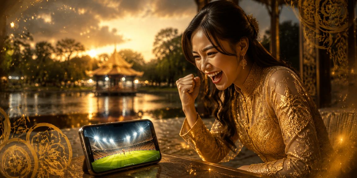 Platform hiburan mudah alih bmw777 dengan pengguna memakai kebaya di Malaysia